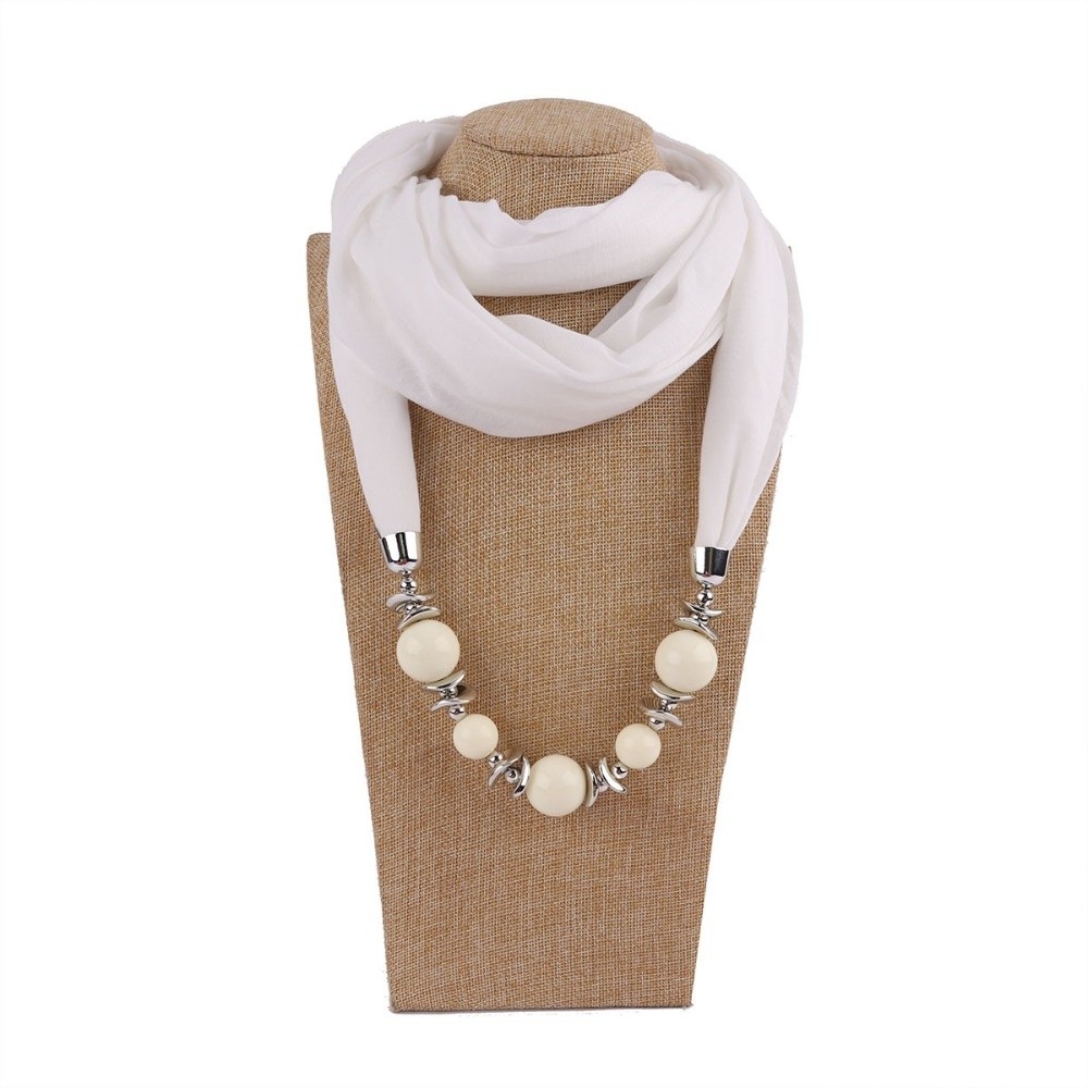 Infinity Scarf Knit - وشاح شيفون جديد على شكل قلادة