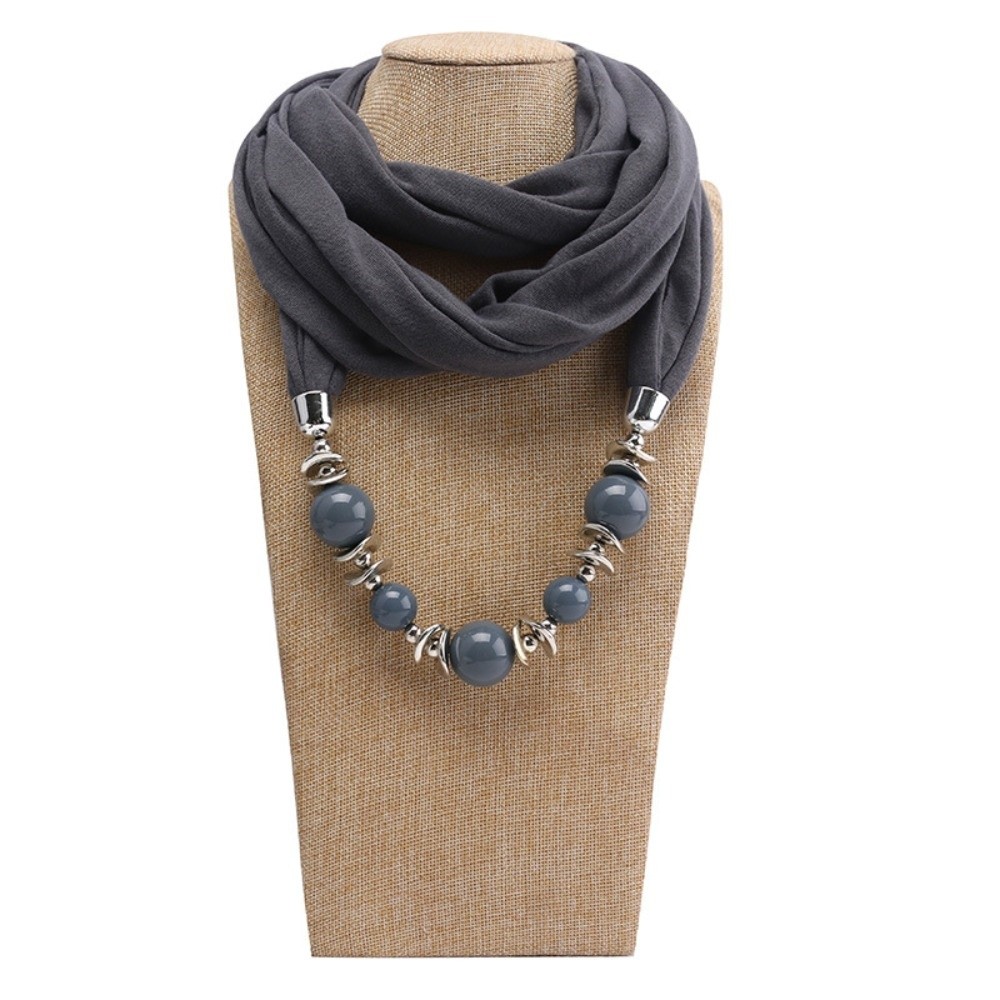Infinity Scarf Knit - وشاح شيفون أنيق على شكل قلادة