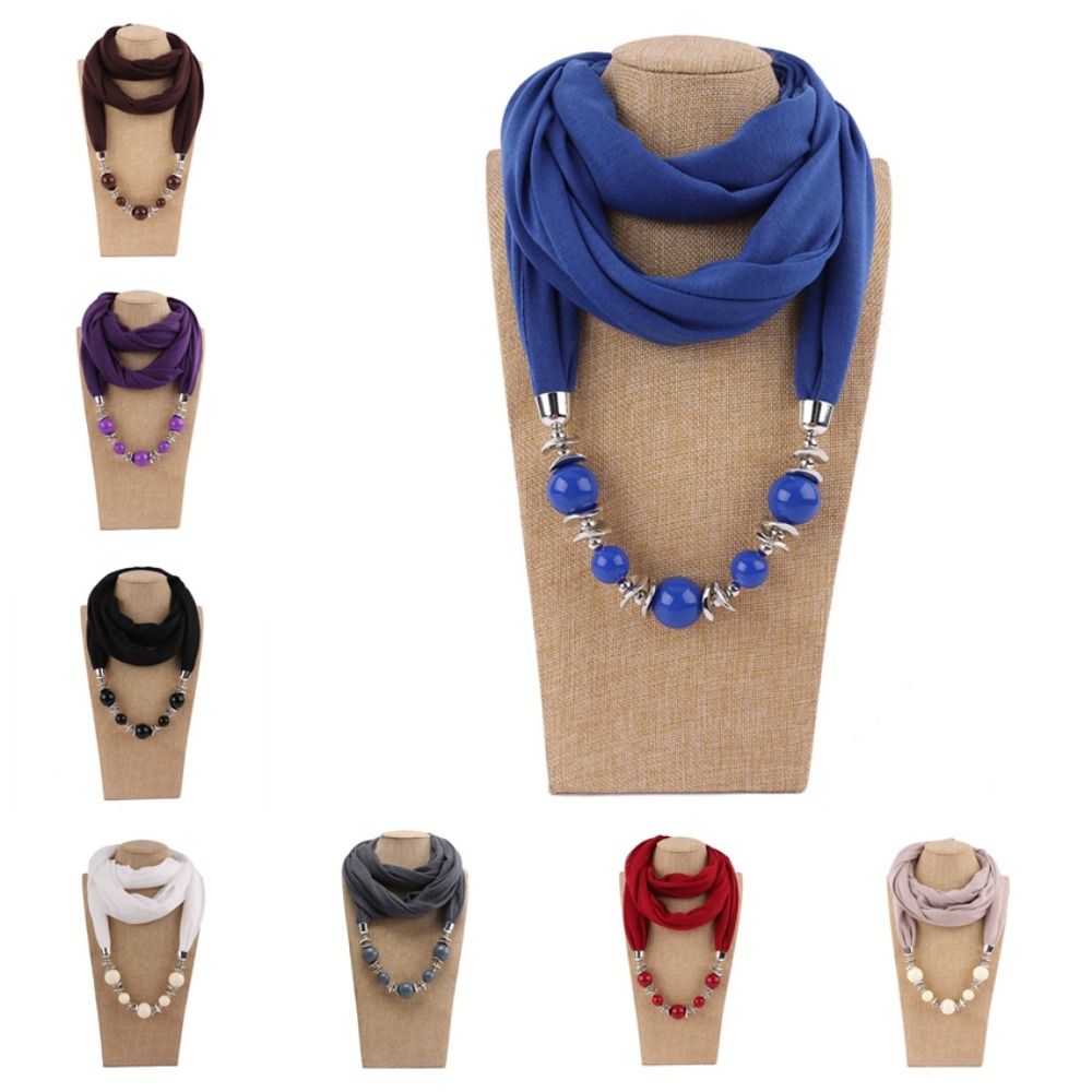 وشاح شيفون جديد على شكل قلادة  - مراجعة Infinity Scarf Knit وسعره