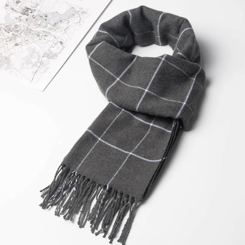 2023 جديد الشتاء الرجال وشاح ا - مراجعة Muffler Men Wool وسعره