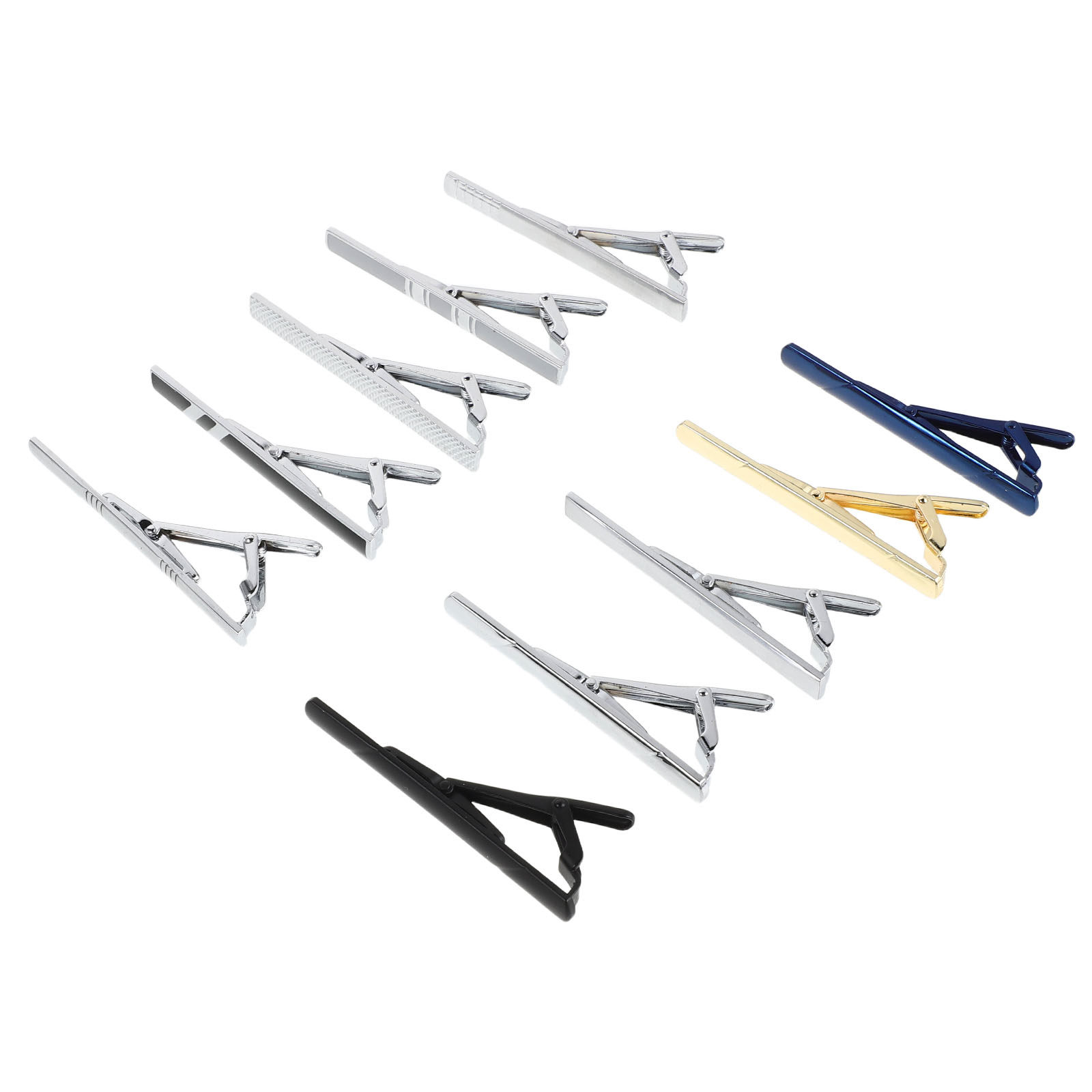 مجموعة من 10 قطع مشابك ربطة عن - مراجعة Tie Bar Set Gift وسعره