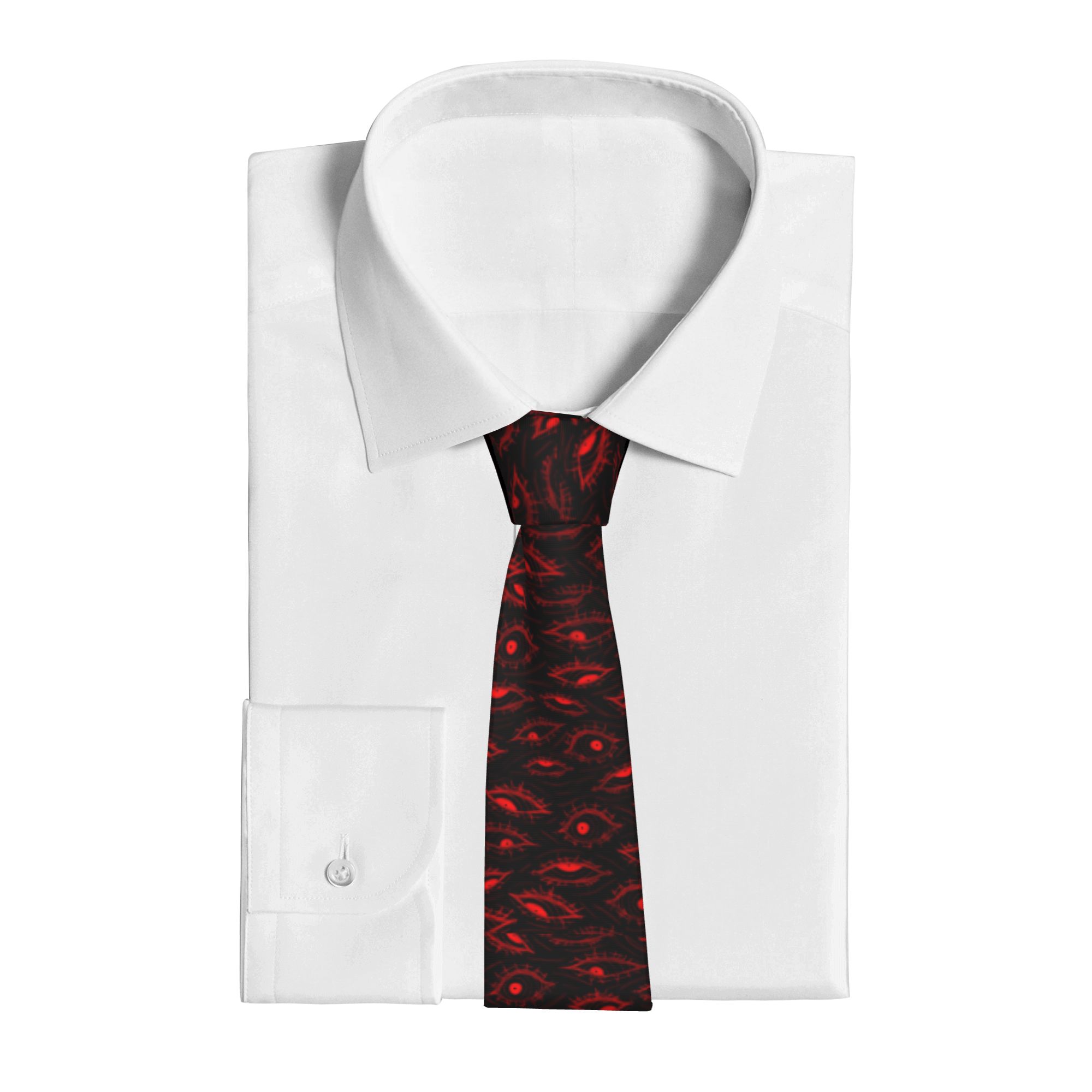 ربطات عنق للجنسين بتصميم عيون  - مراجعة Skinny Tie Men وسعره