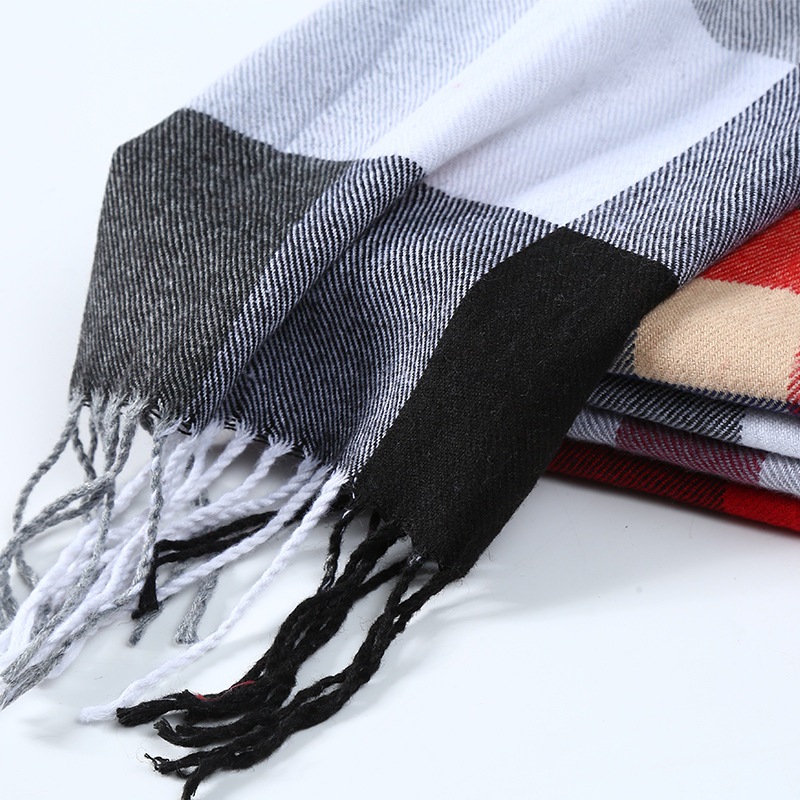 الشتاء الرجال وشاح منقوشة شريط - مراجعة Muffler Men Wool وسعره
