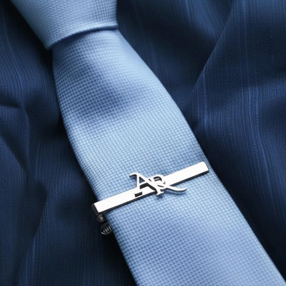مشبك ربطة عنق مخصص من الفولاذ  - مراجعة Tie Clip Silver وسعره