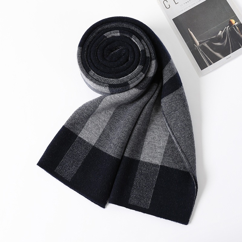 وشاح فاخر رجل شتاء دافئ وشاح م - مراجعة Muffler Men Wool وسعره