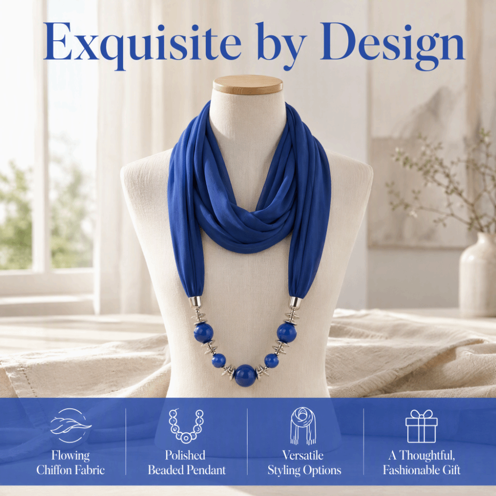 وشاح شيفون جديد على شكل قلادة  - مراجعة Infinity Scarf Knit وسعره